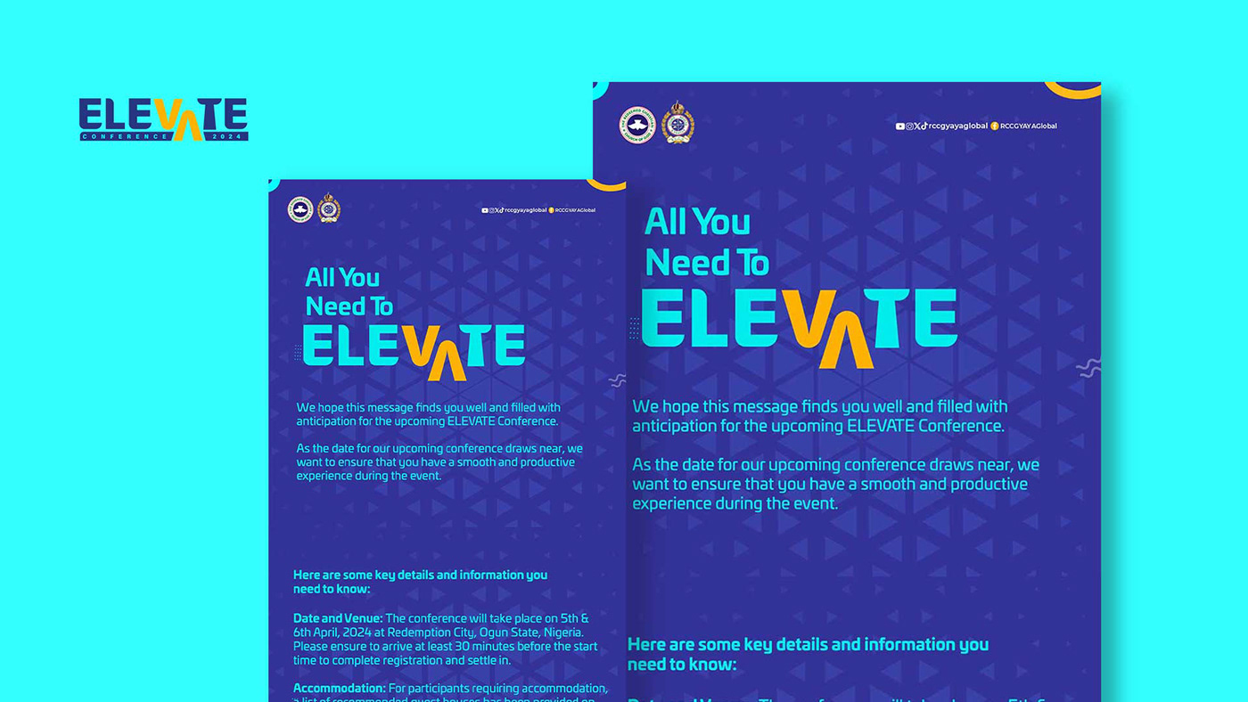 event branding design Conference Event Conference design conference logo brand identity branding Logo RCCG branding events youth ministry youth pastor