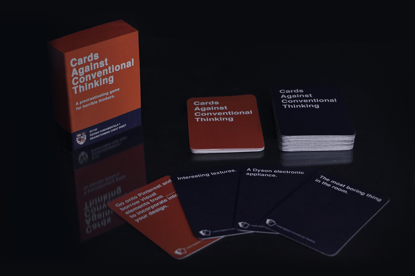 brainstorming cards Cards Against Humanity Packaging Parody
