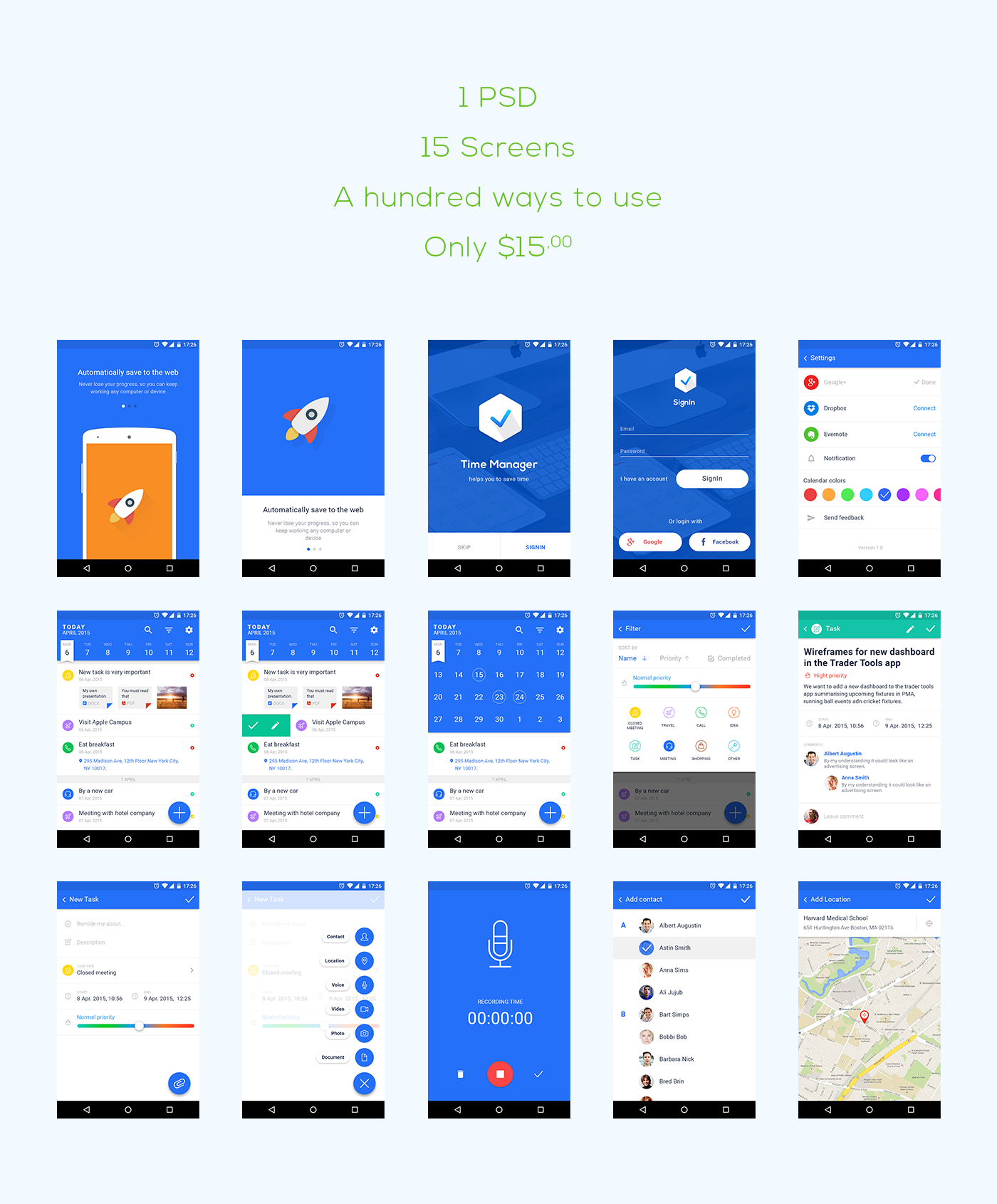 UI ux uiux animate gif todo todomanager android app mobile material nexus