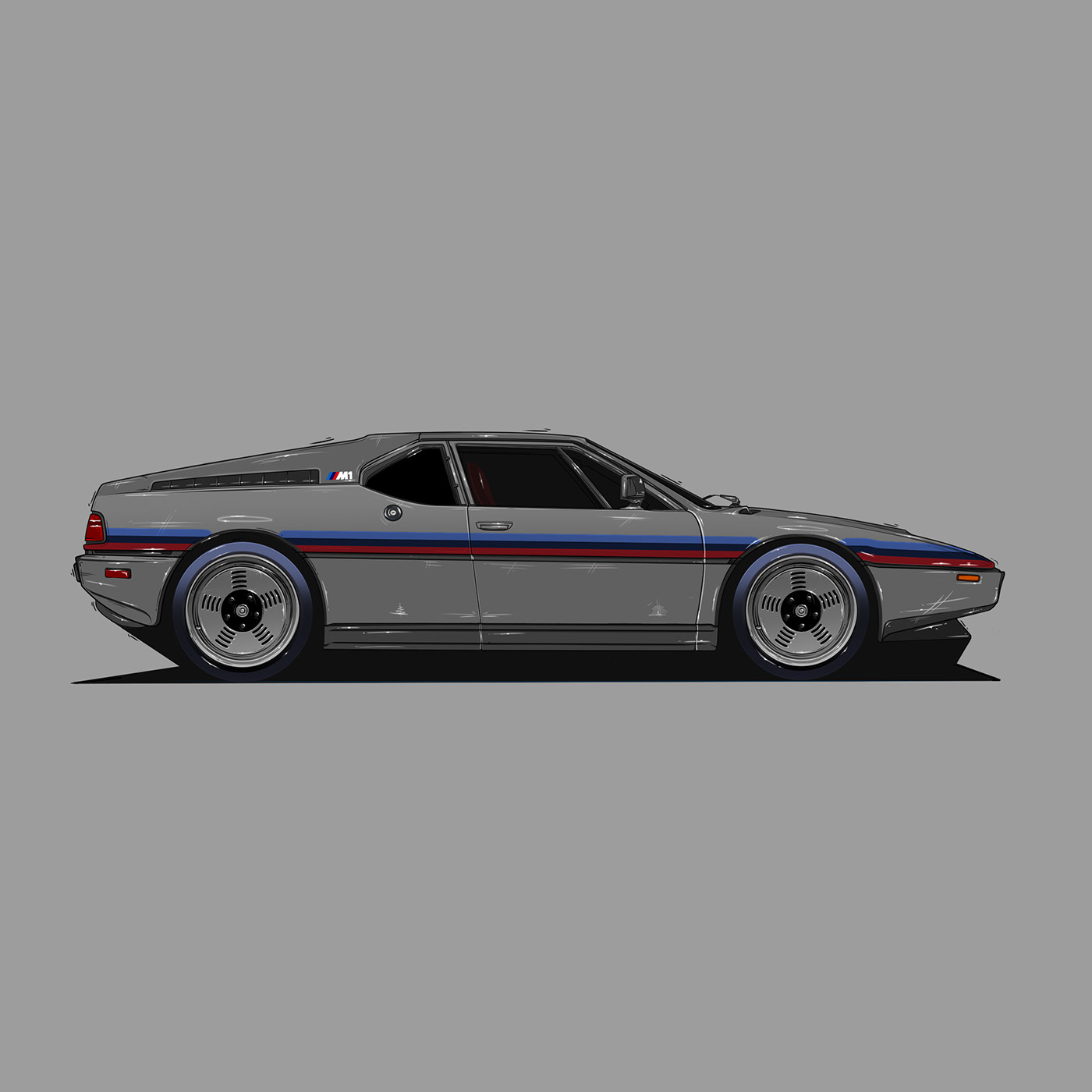 wheel car concept sketch concept art BMW M1