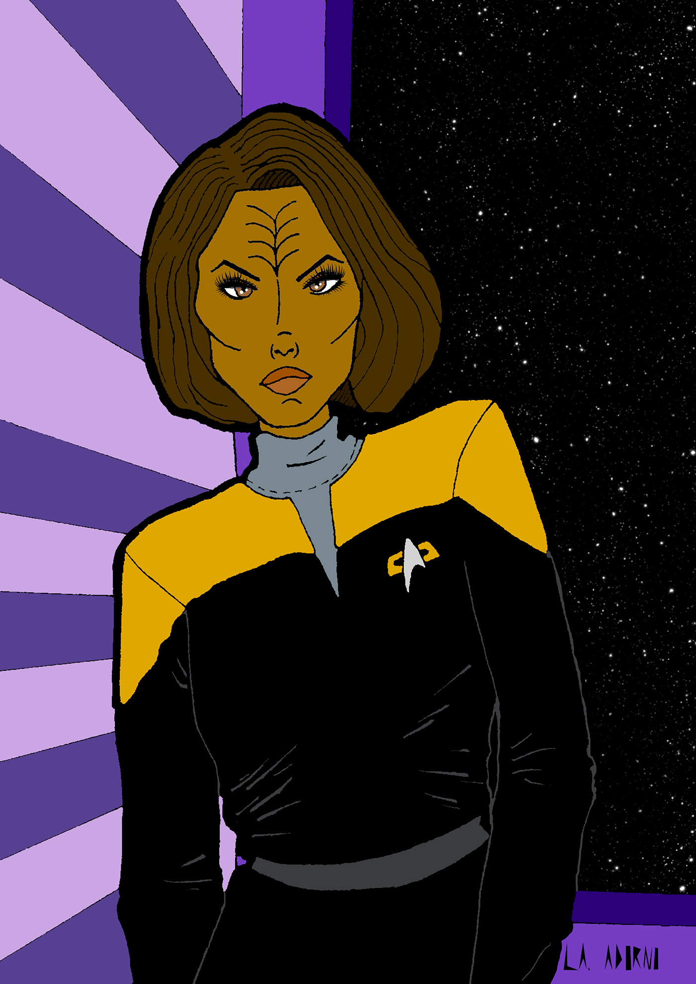 Belanna Cibernético digital futurismo girlpower jornada nas estrelas Klingon Star Trek
