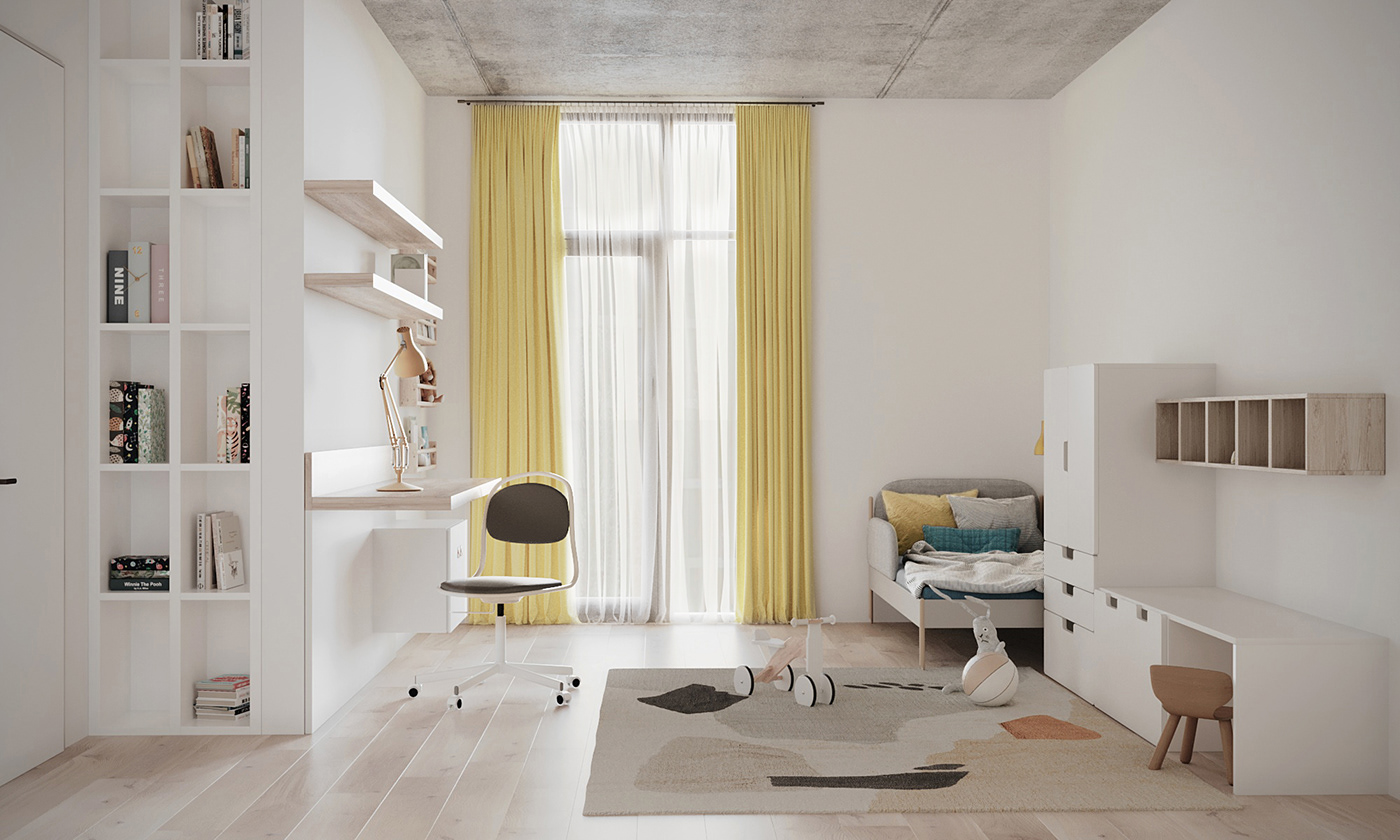 interior design  architecture visualization Render modern 3ds max archviz Scandinavian HOUSE DESIGN