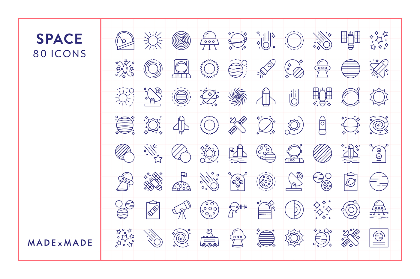 ILLUSTRATION  iconography icons infographic UI ux graphics drawings Space  sci-fi