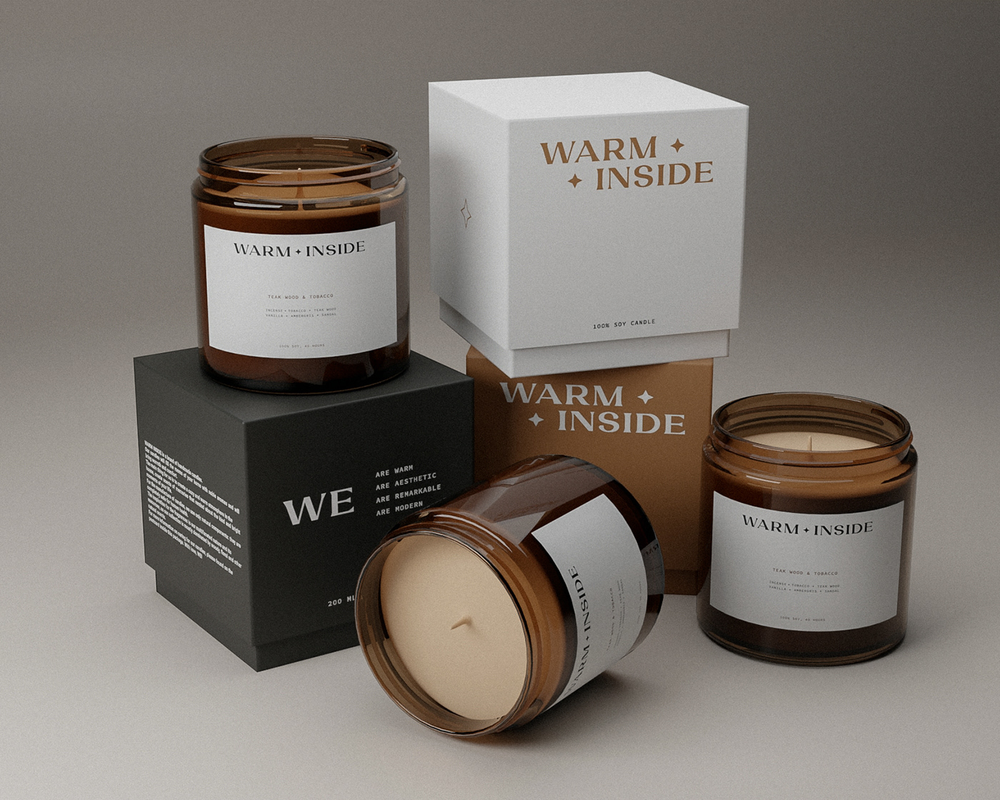 candle branding candle design design graphic design  brand identity Logo Design Logotype Packaging product design  visual identity