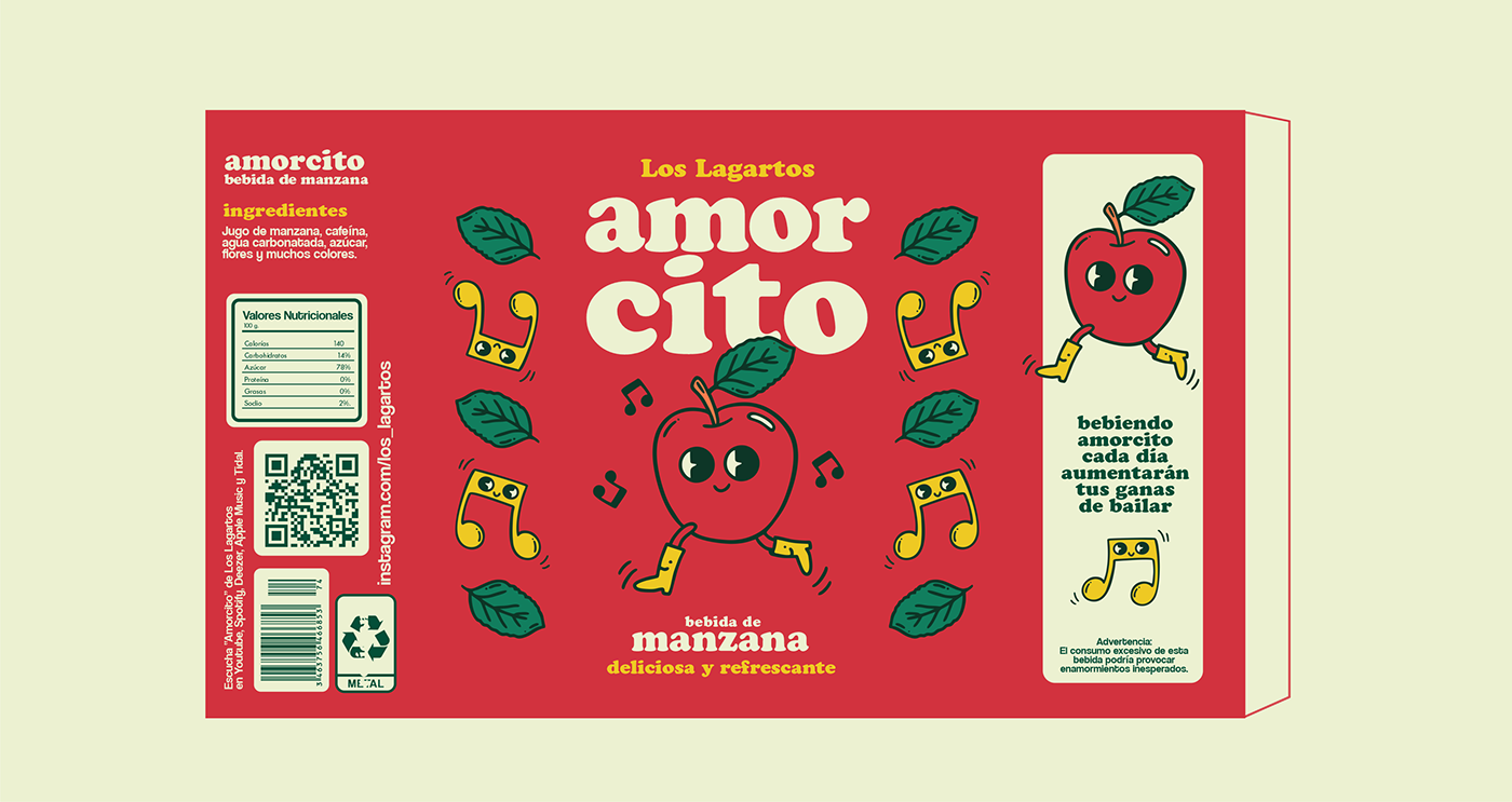 adriana galbani Amorcito branding  lima Los Lagartos Packaging peru Piñata Videoclip
