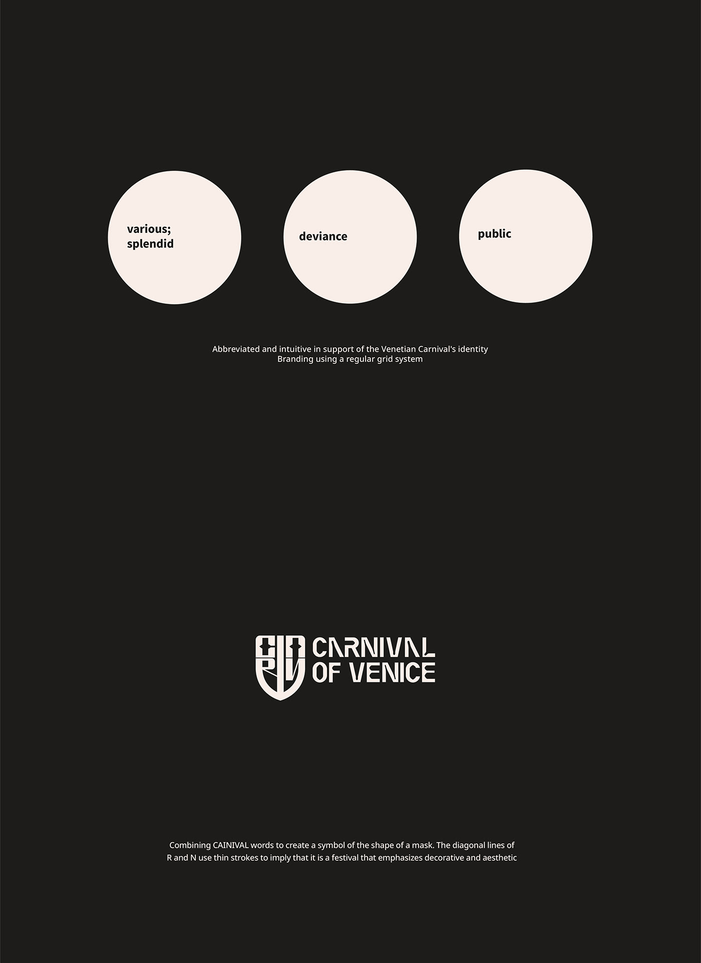 Graphic Designer brand identity Logo Design visual identity logodesign tyopgraphy festival venice carnival 晶礦 조던링