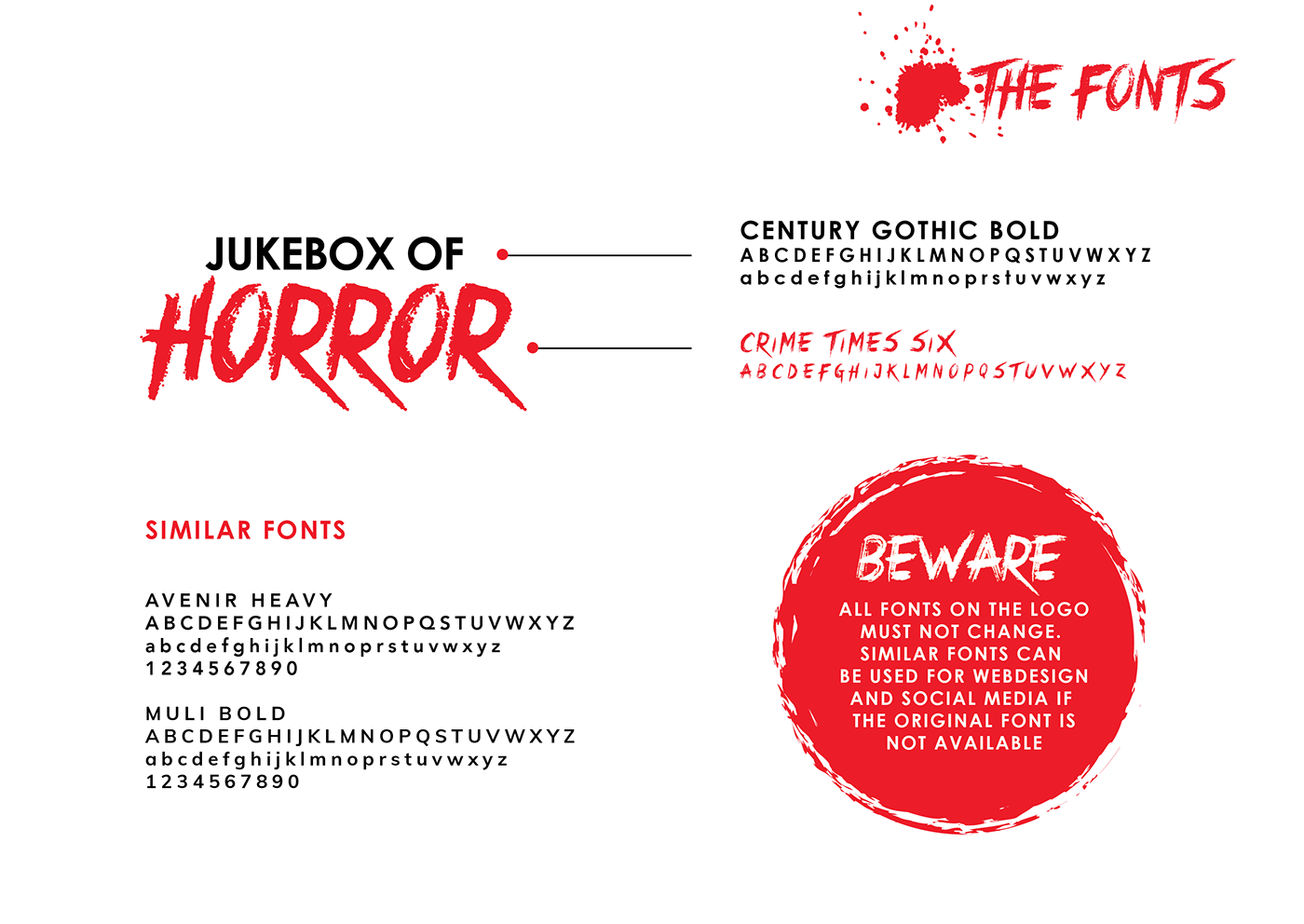 brand identity branding  horror logo