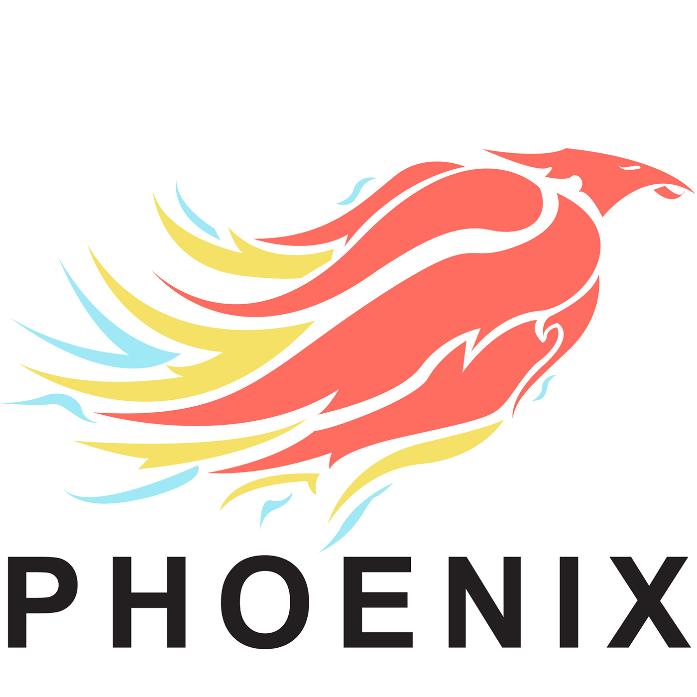 Phoenix logo city Illustrator vector identity rebranding