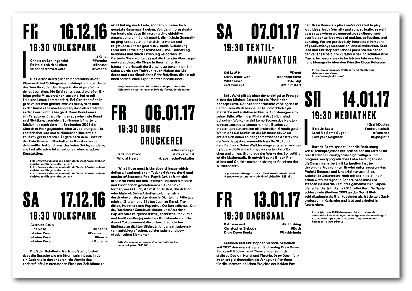 poster brochure typography   hierarchy druk adobeawards