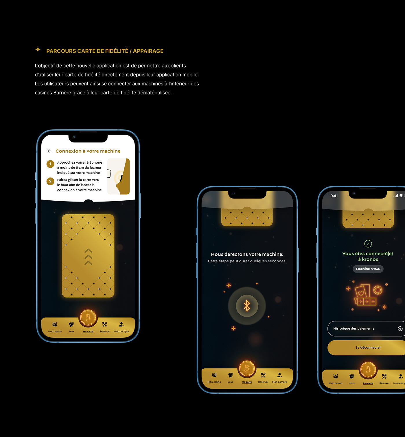 app mobile black and gold casino figma design game design  identity luxe ui design UX design Webdesign