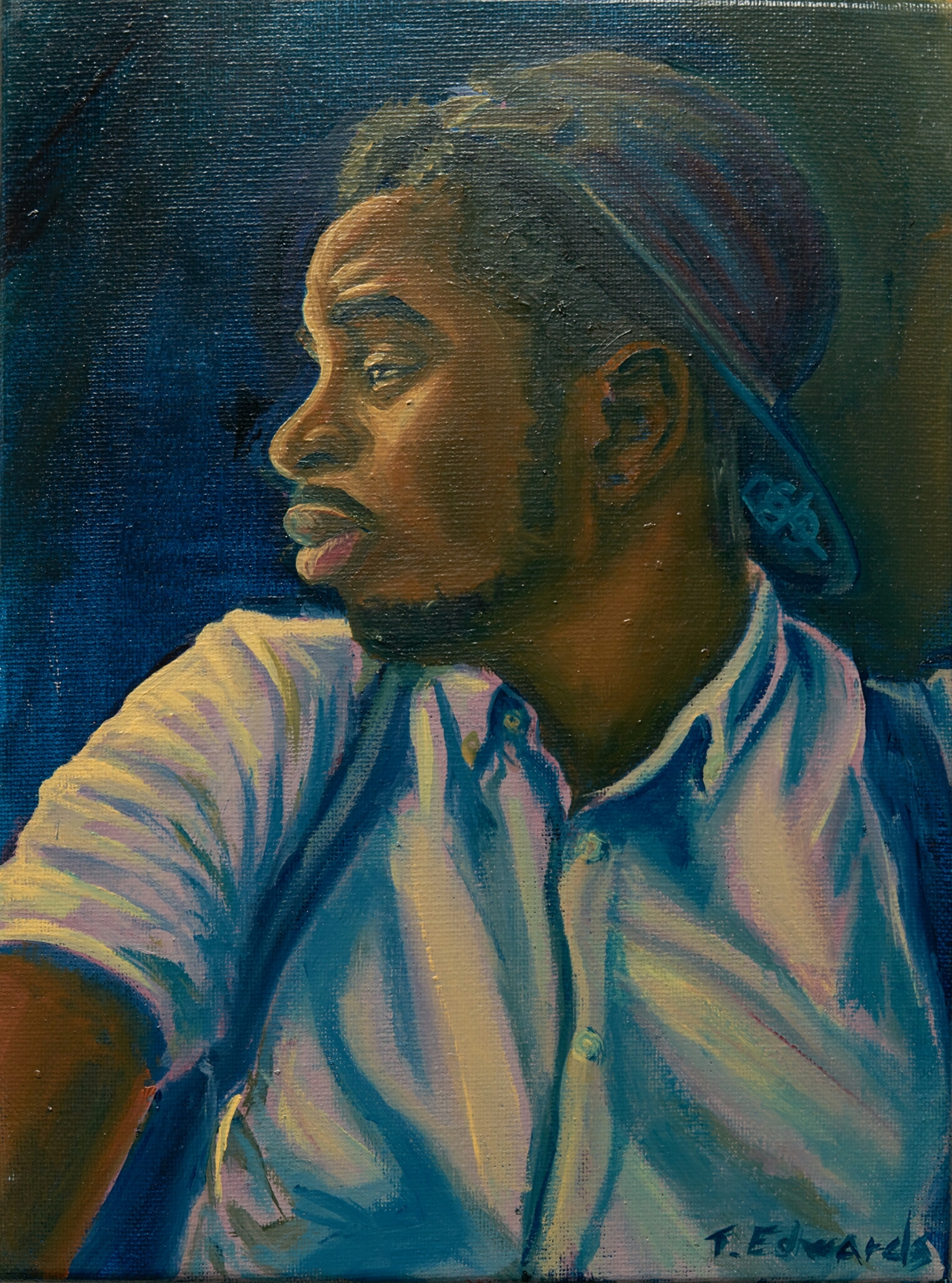 oil friend paint portrait