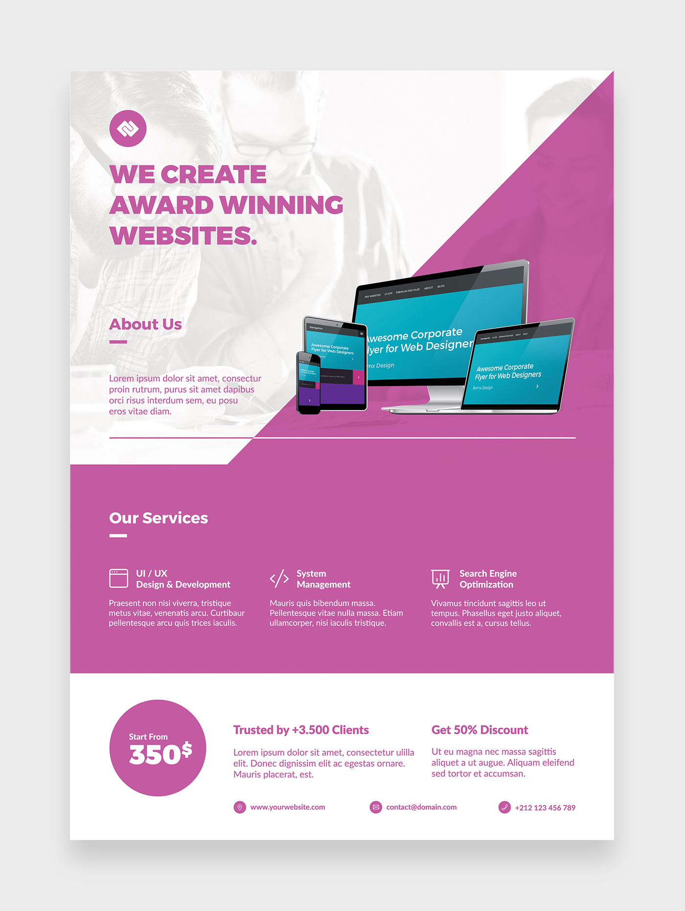 graphicriver envato market creative modern clean professional flyer template corporate Web design designer Promotion promo