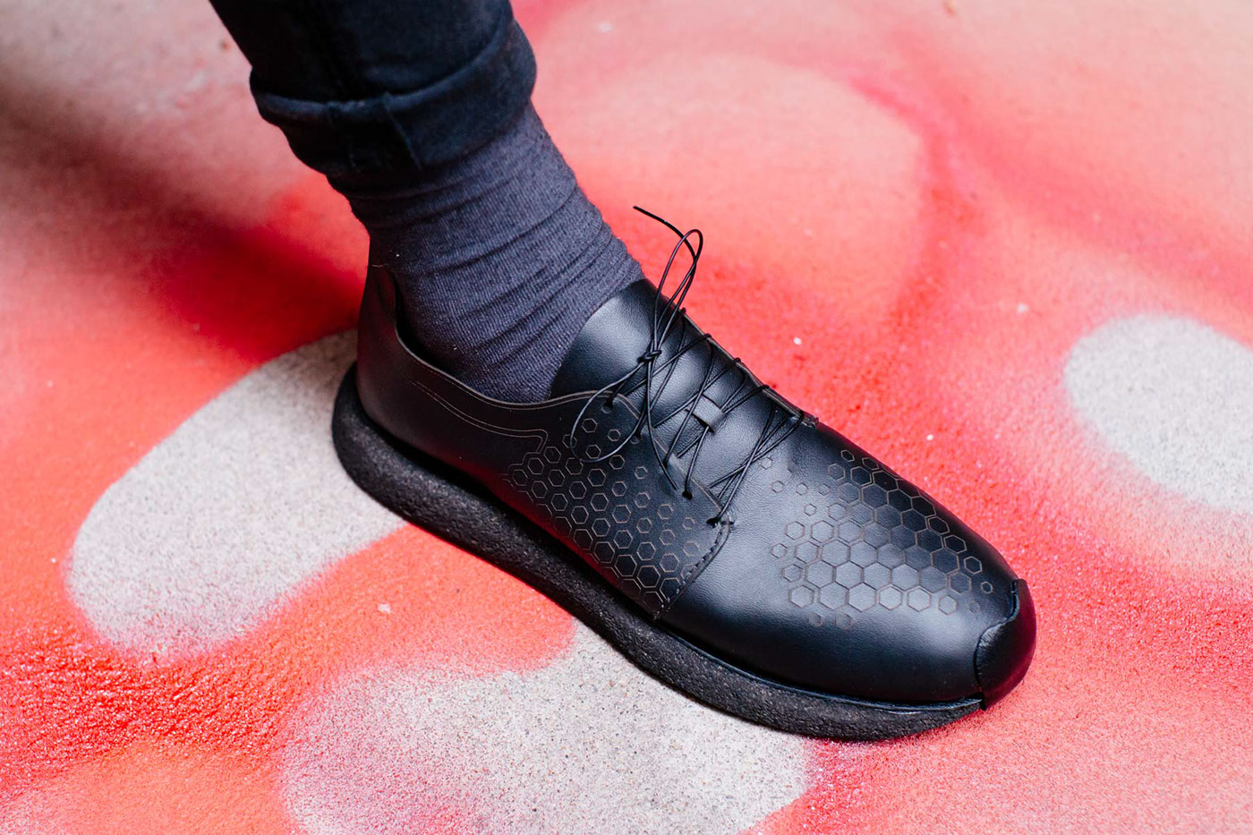Lasercut Laser-Cut laser-etched shoe sneaker shoemaking leather