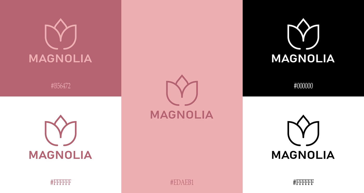 design branding  Logo Design adobe illustrator Brand Design Graphic Designer care products Cosmetic beauty magnolia