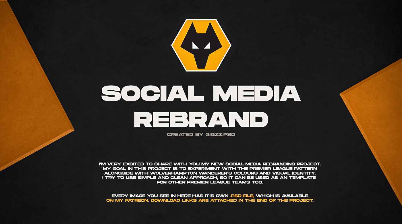 social media Social Media Design Social media rebrand football Football poster football design Premier League Manchester City Sports Design wolves