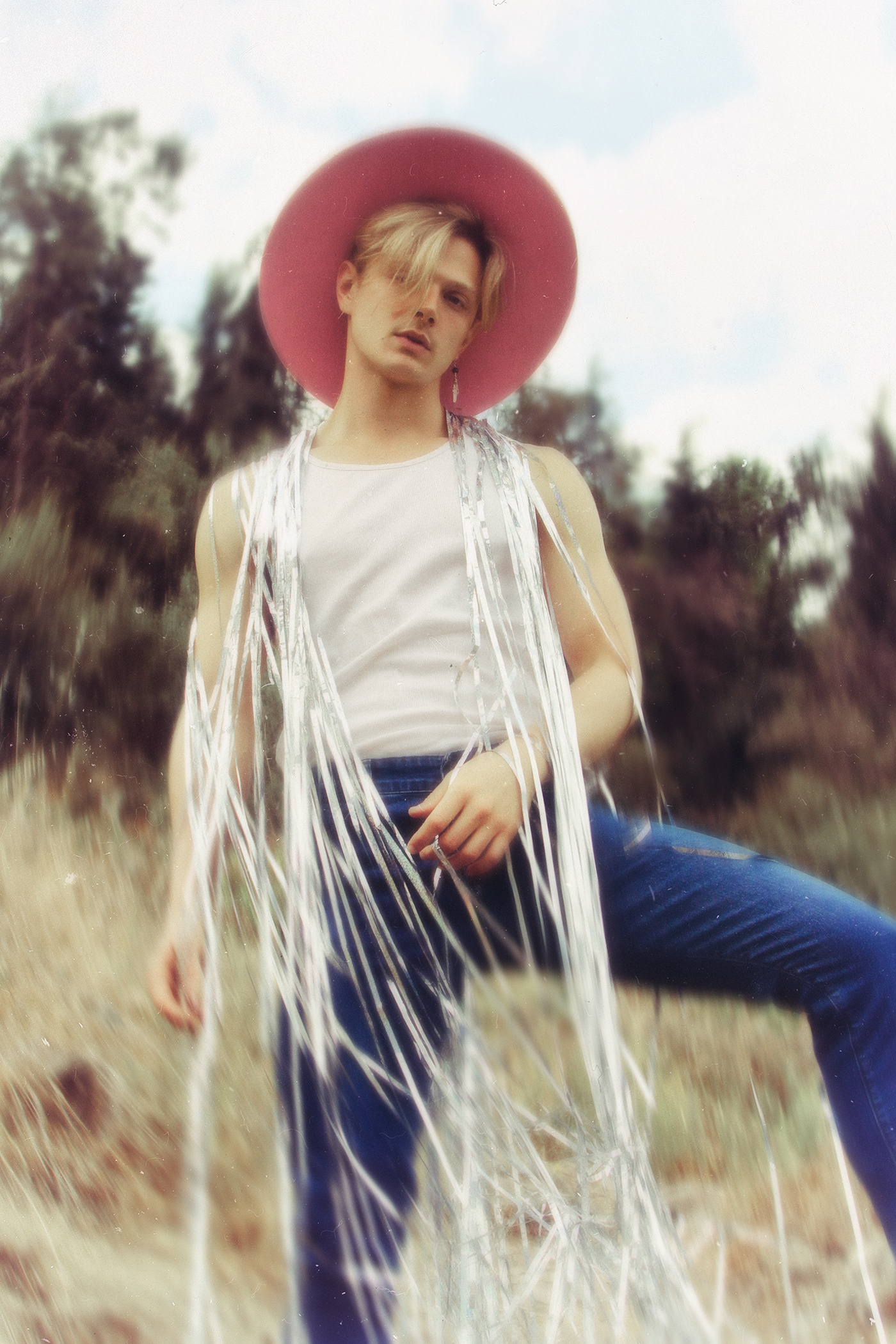 boy model man Fashion  american dream men cowboy vintage editorial