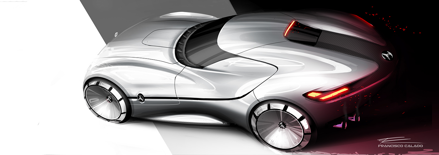 car design Francisco Calado mercedes sketch Mercedes design steches industrial design 