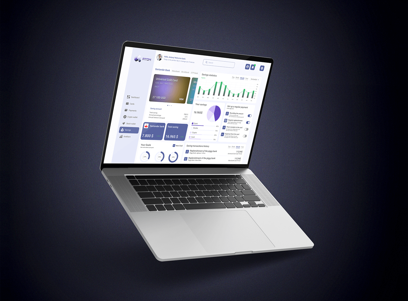 UI/UX ui design Website UX design design finance financial uidesign user interface dashboard
