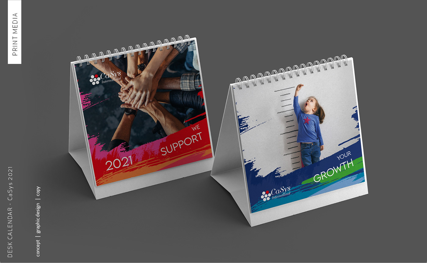 desk calendar calendar graphic design  brand identity Advertising  design Print Media colors branding  Graphic Designer