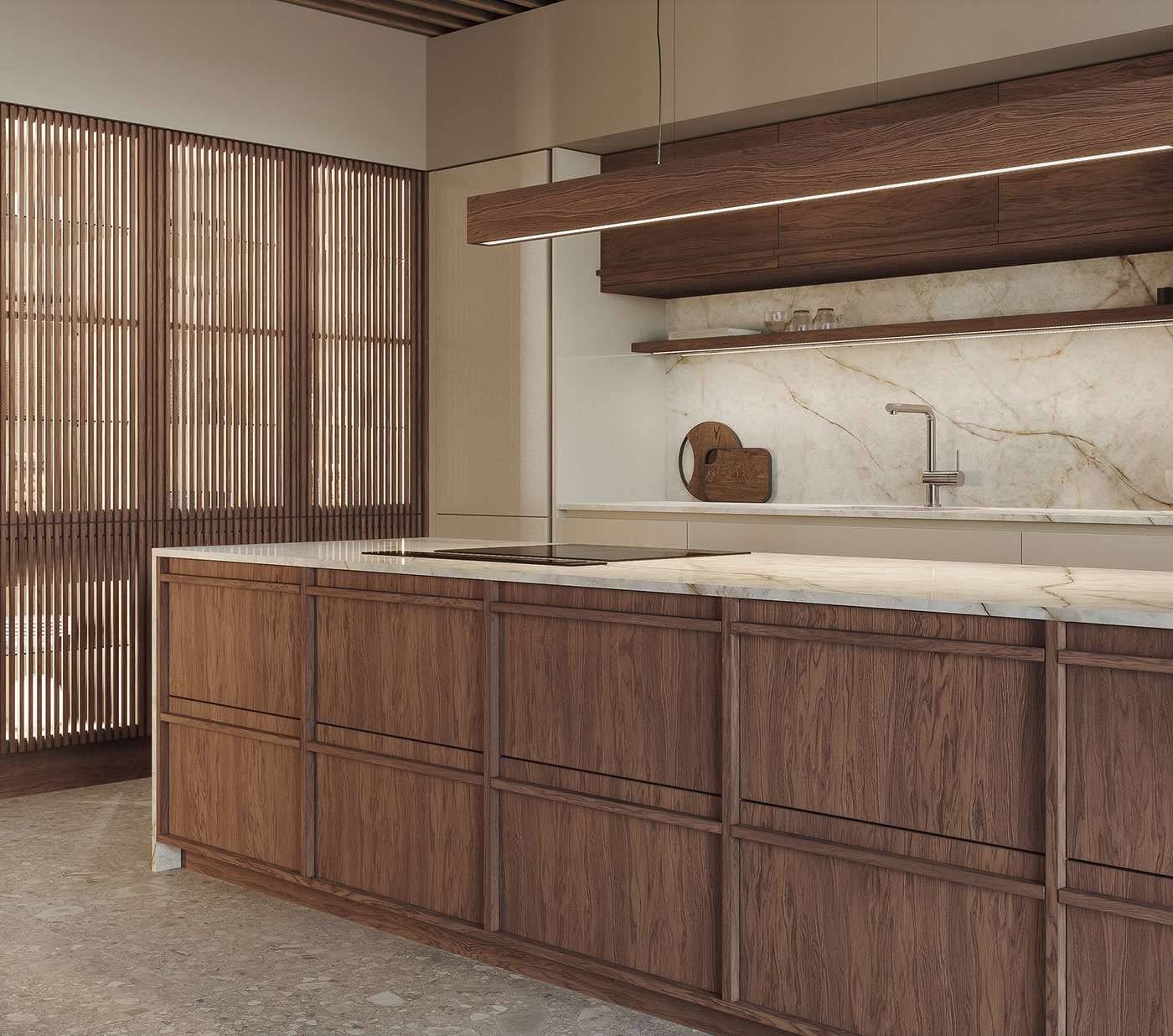 Japandi Wabi Sabi kitchen design wood japanese style wooden furniture Design furniture designer modern kitchen