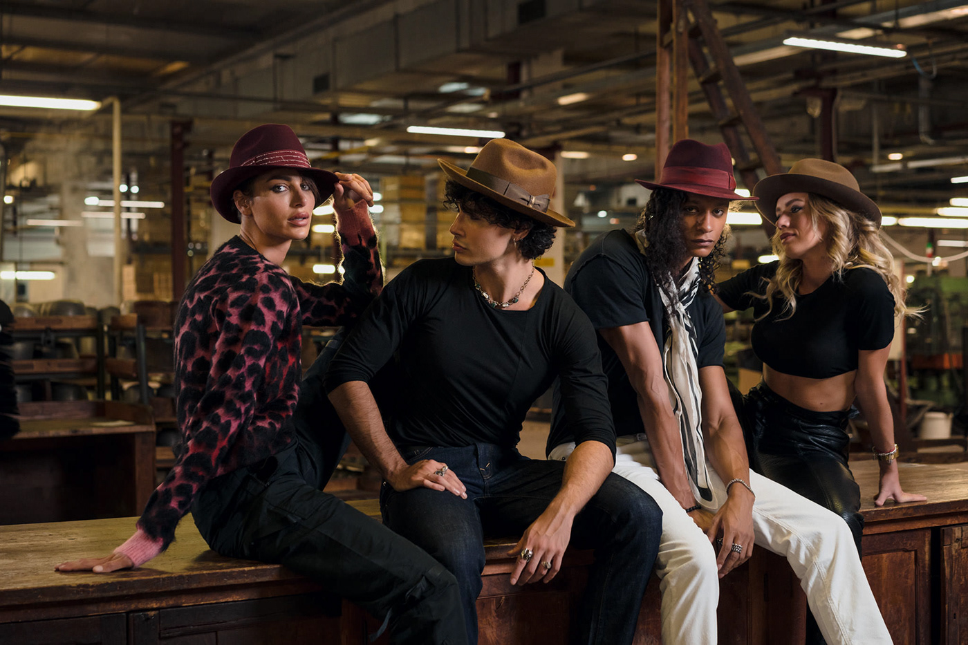 ADV campaign advertise alessandria borsalino cappelli Fashion  fashion potography Hats made in italy moda