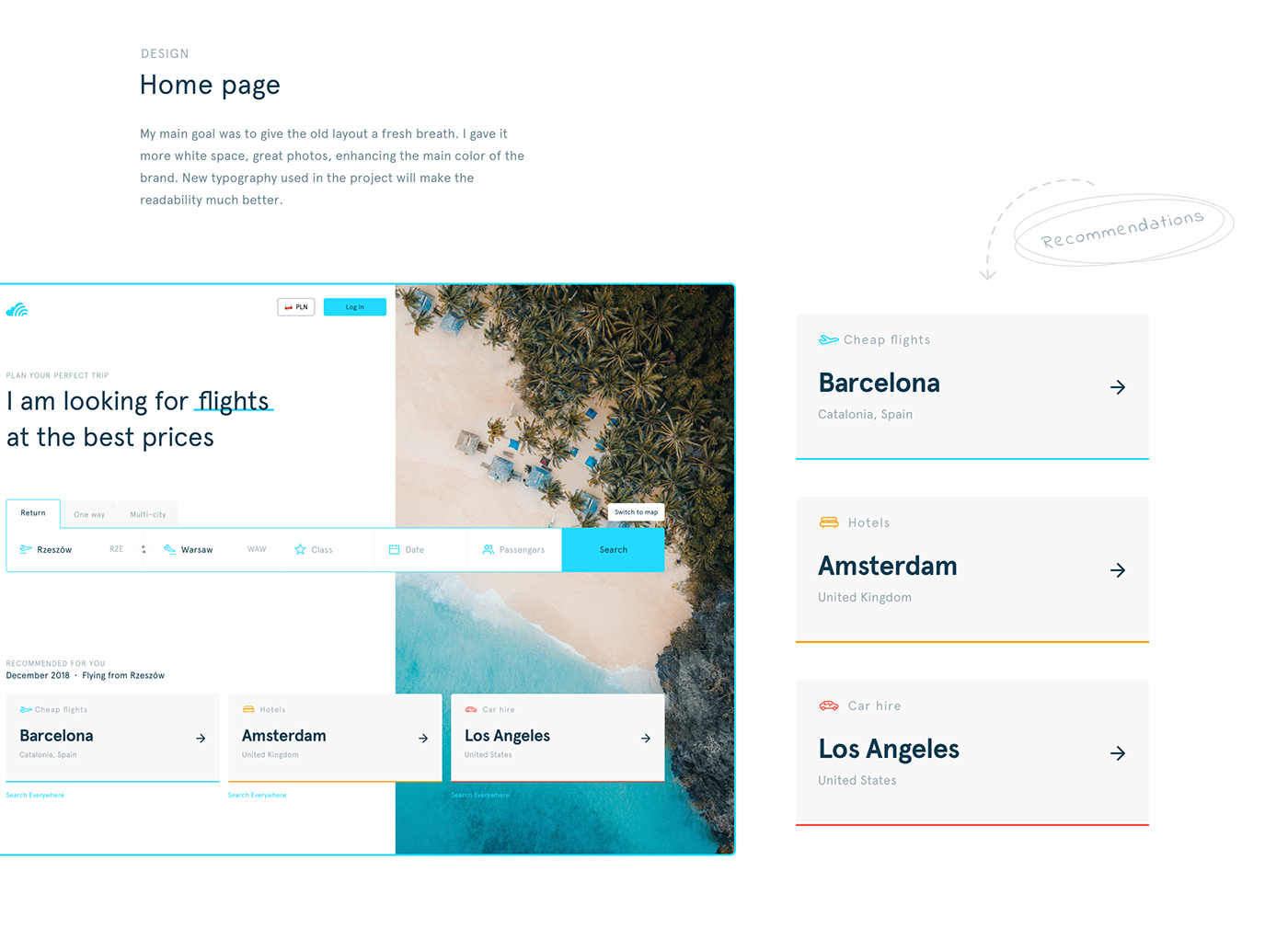 Travel Skyscanner Web Design  airline Booking hotels air Flights search bar search results