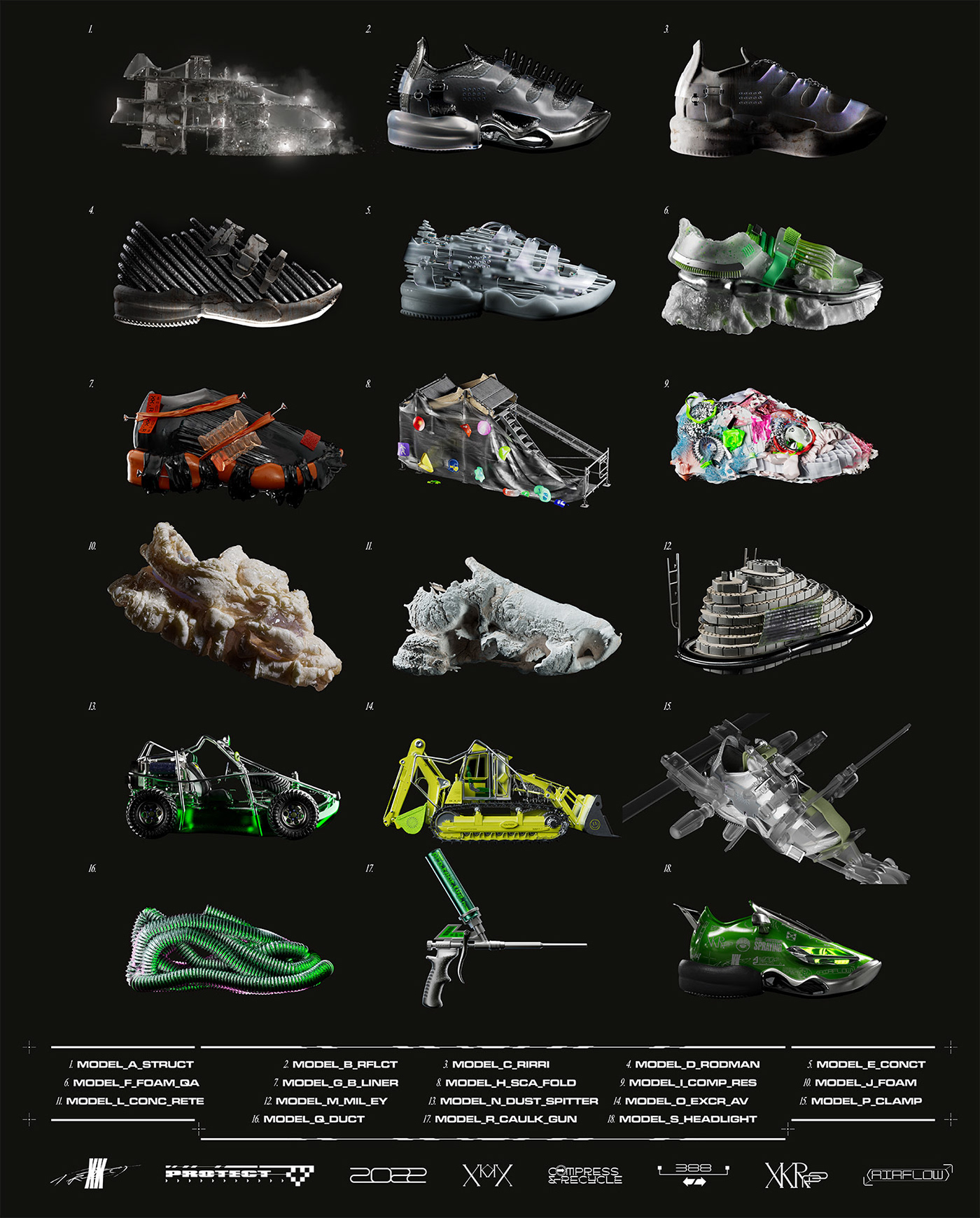 3D animation  Digital Art  footwear footwear design motion graphics 
