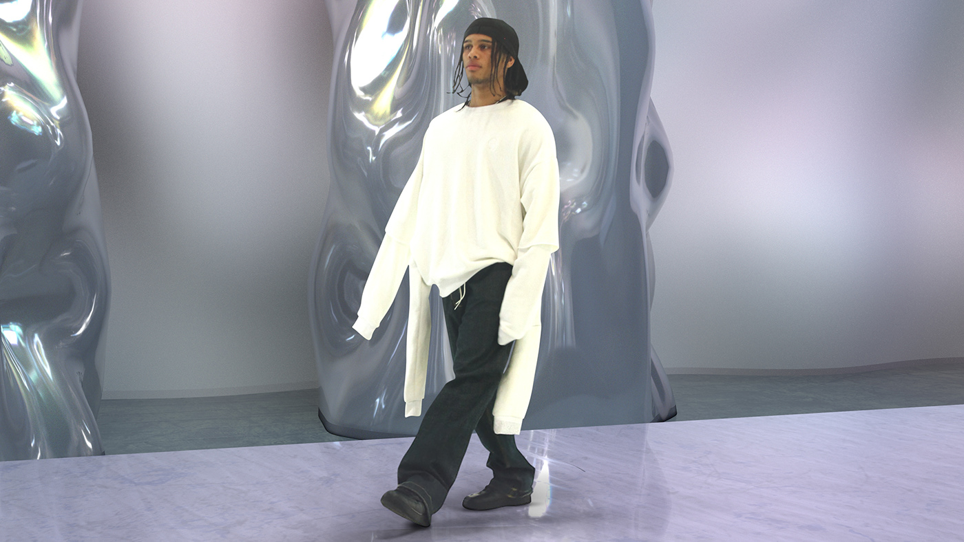 3D 3d render alternative Fashion  fashion show Show Undeground virtual Virtual reality vr