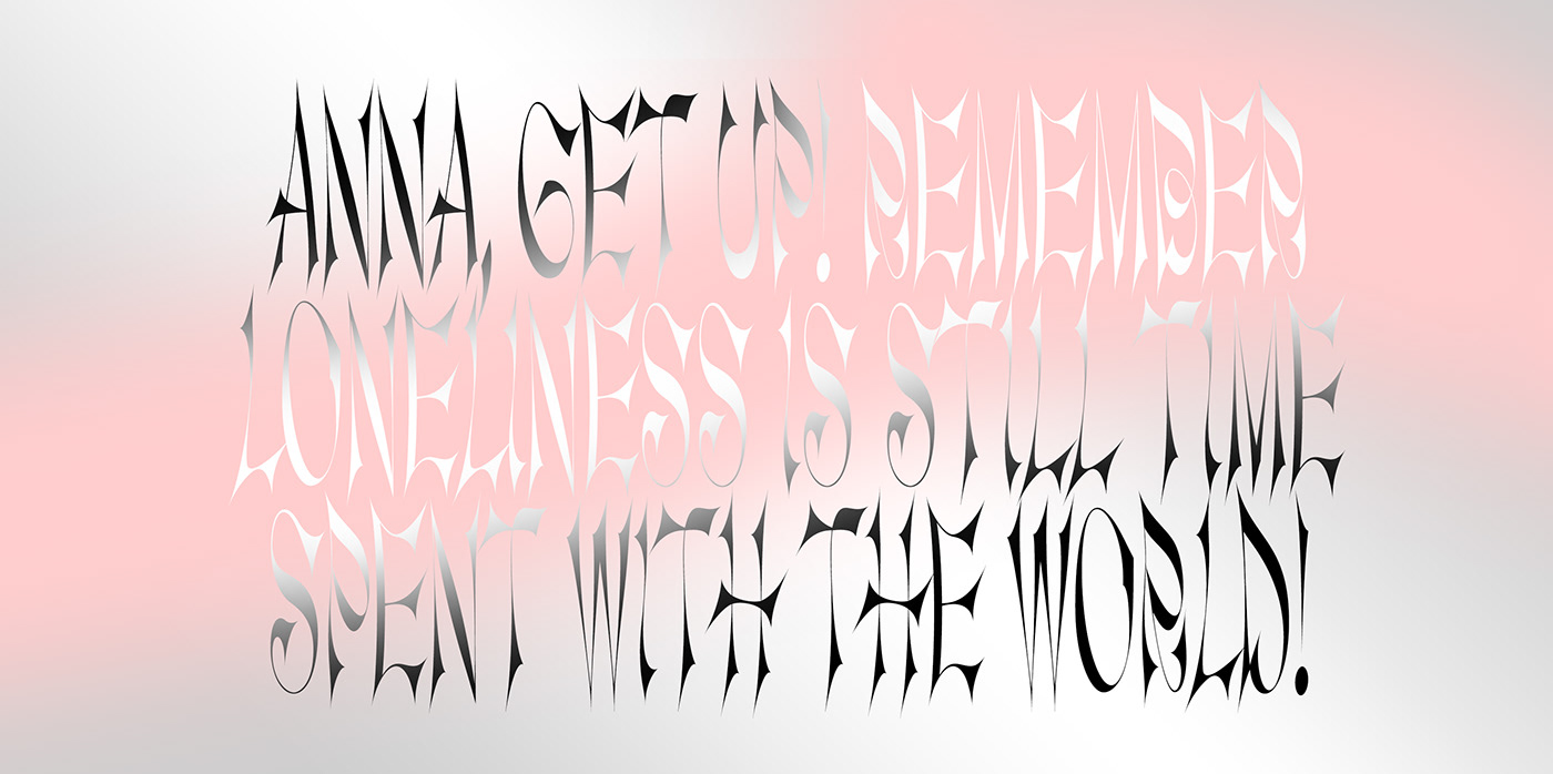GoliaGolia type design typography   lettering font type glyphs Sharp chrome 3D text