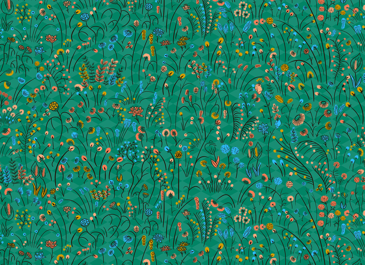 art color floral Flowers luxury Nature pattern textile wallpaper
