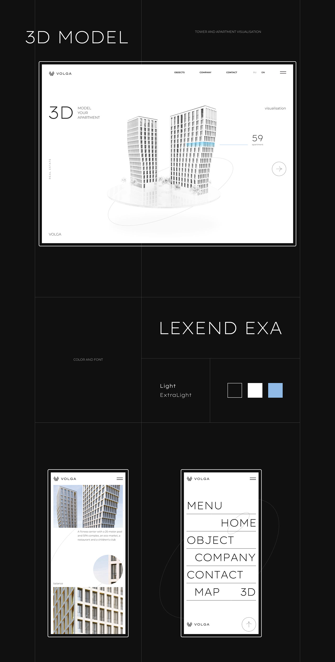 design Figma landing page real estate UI ux Web Design  Webdesign Website веб-дизайн