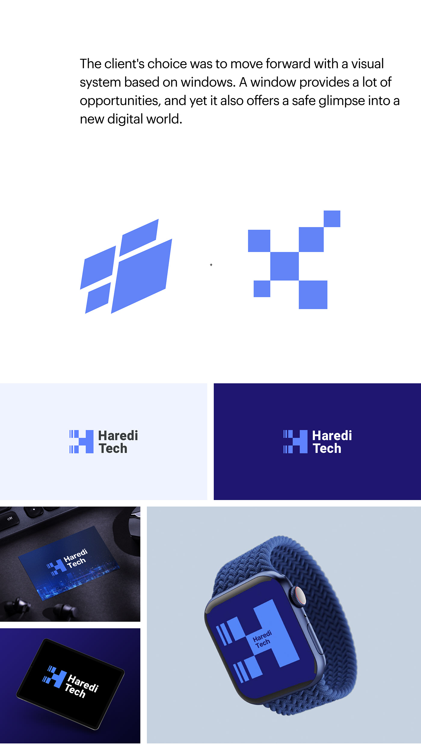 brand identity logo Logo Design tech strategy blue modern training