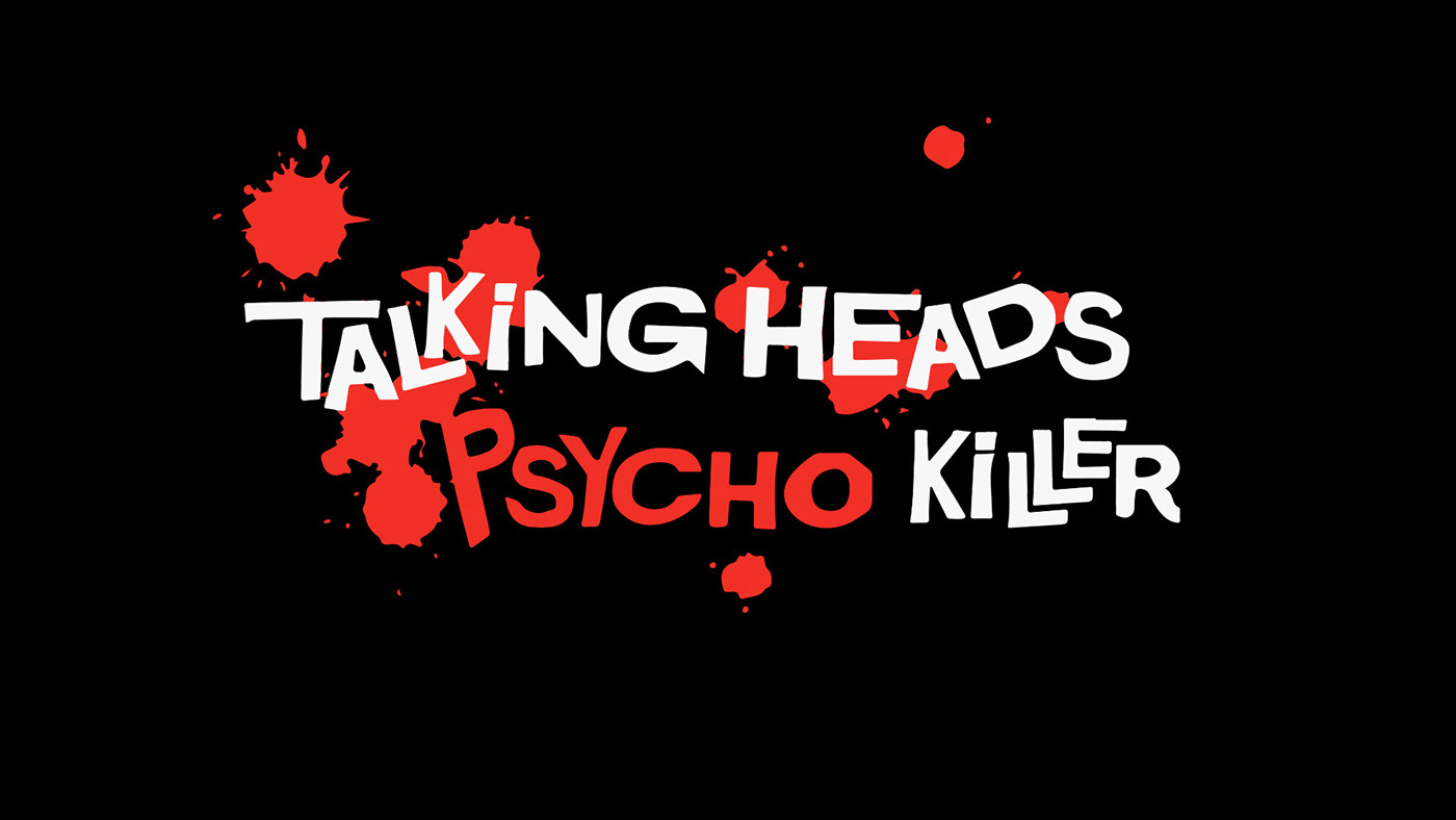 Lyric video Psycho Killer talking heads