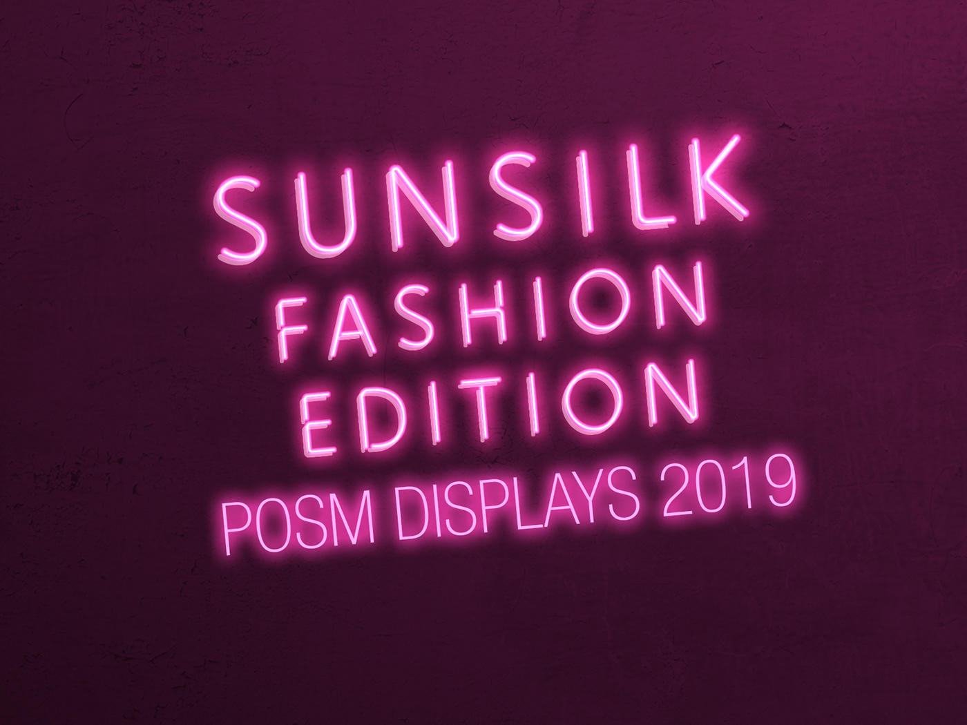 Sunsilk Fashion  edition posm pop pos Display Stand neon Promotion