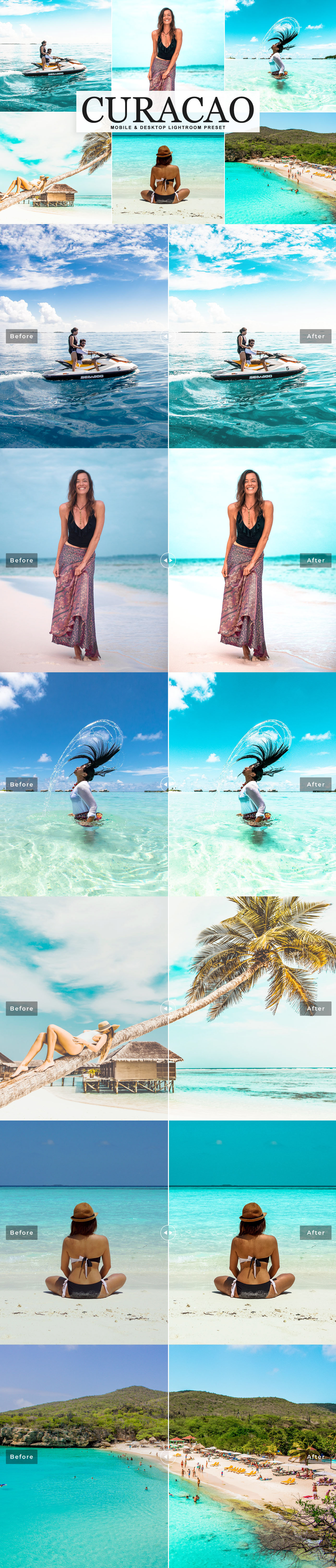 Free Curacao Lightroom Preset will add bright, soft and natural vibrant tones in your photographs.