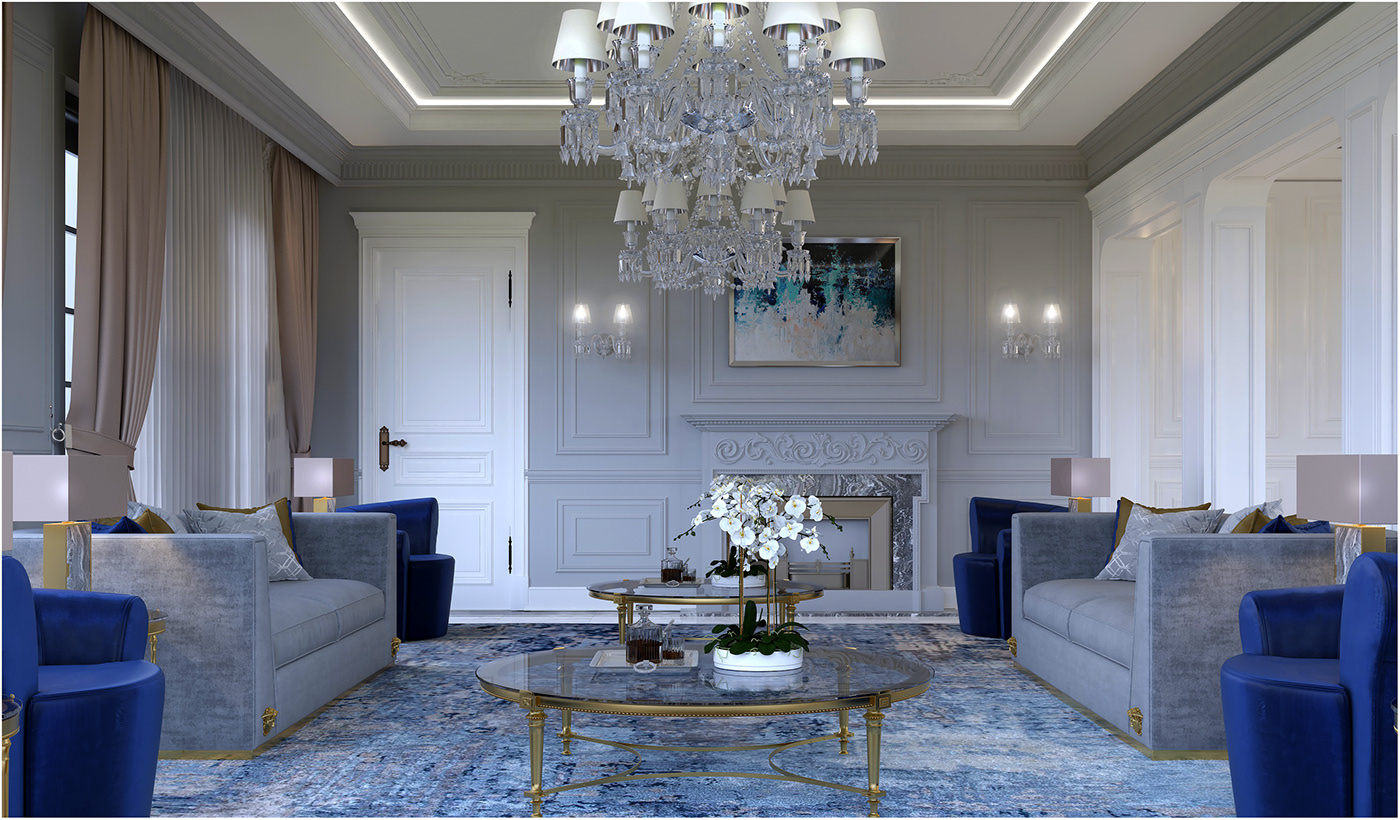 Interior luxury Villa MAJLIS modern Classic artdeco