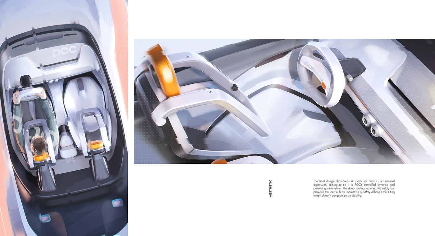 transportationdesign Interior design automotive   POC branding  car photoshop sketches