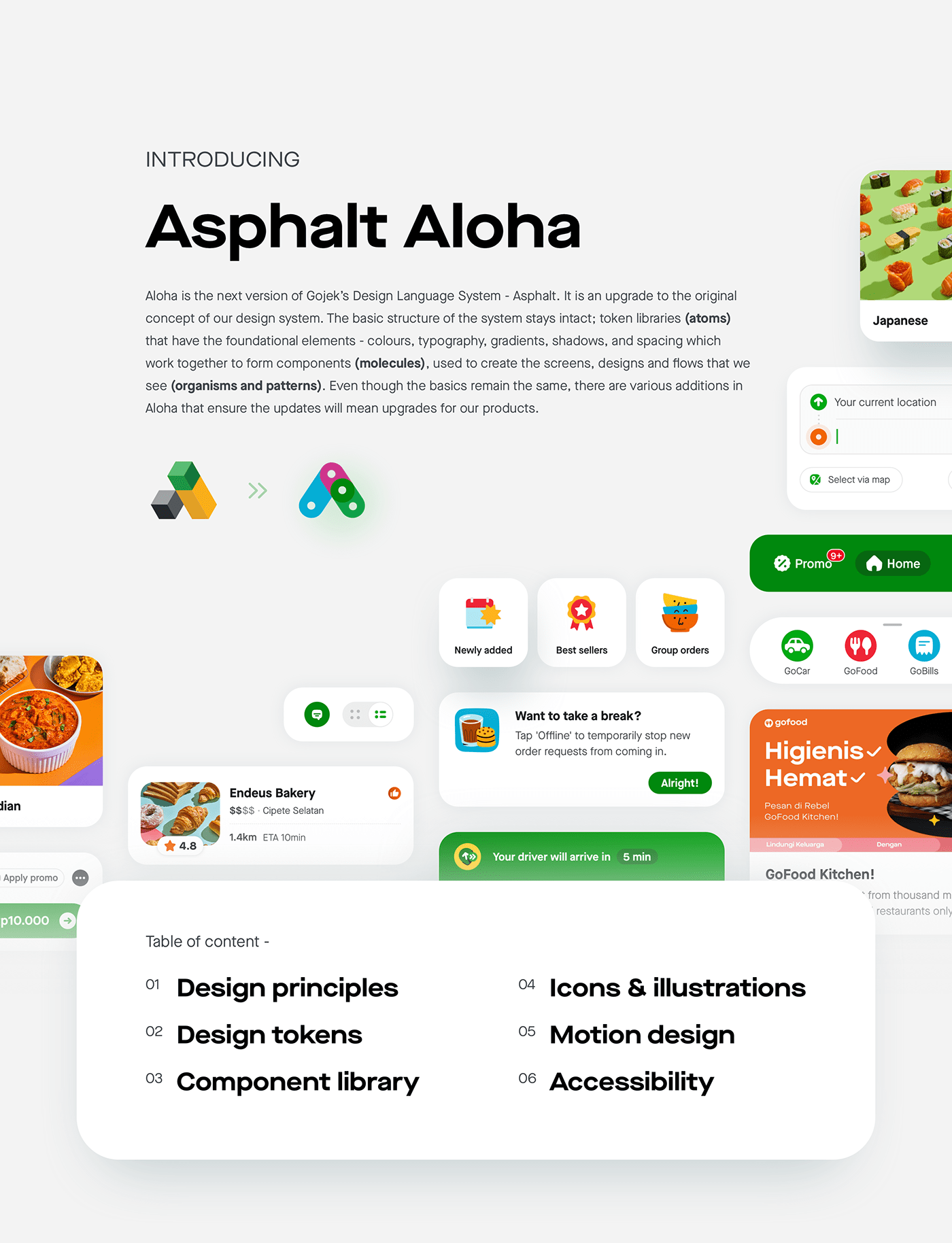 Asphalt Aloha design language system Figma Interface product design  ui design ui ux UI UX design UI/UX user interface
