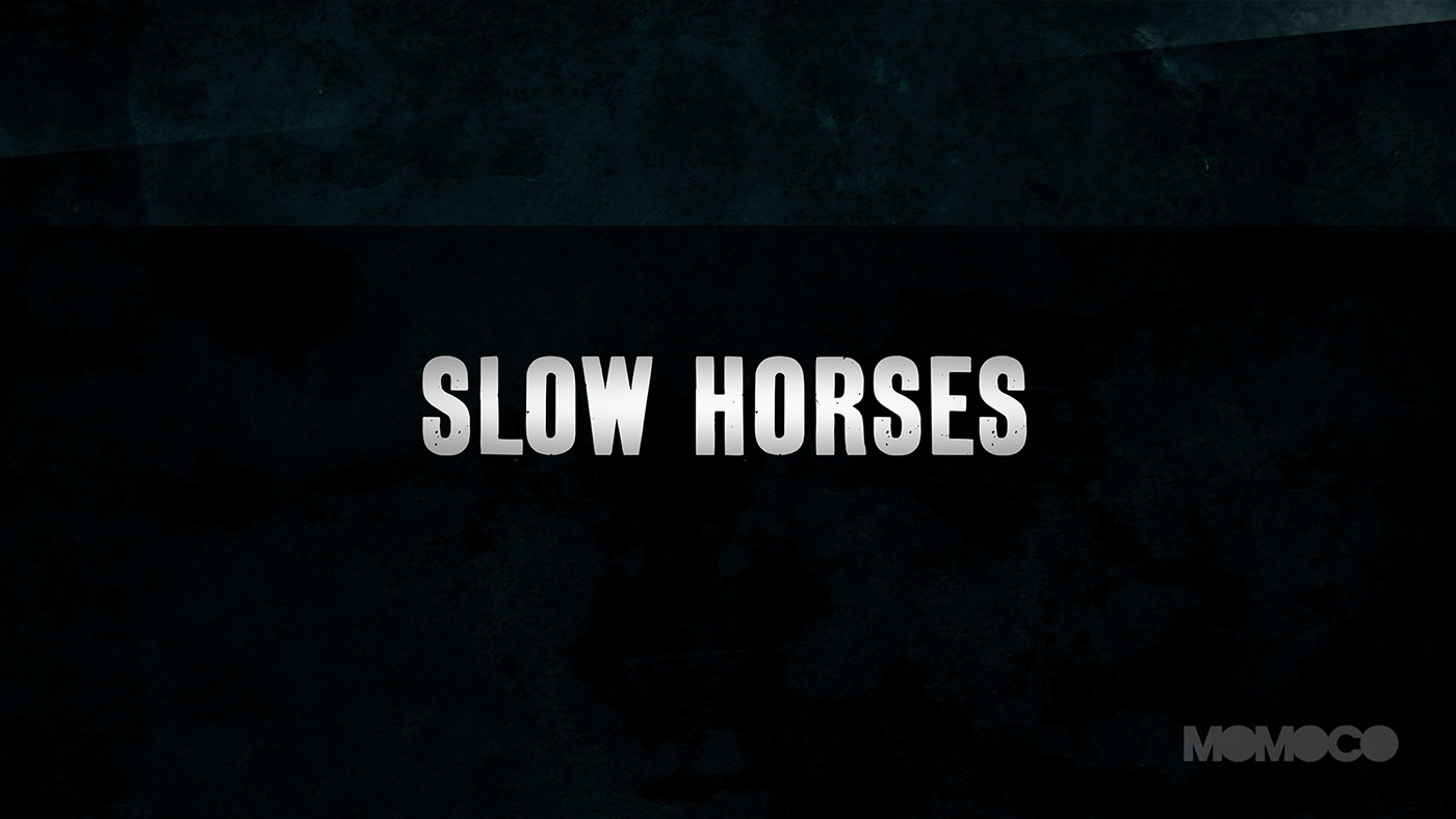 animation  Apple tv momoco motion graphics  slow horses title design title sequence titles nic benns