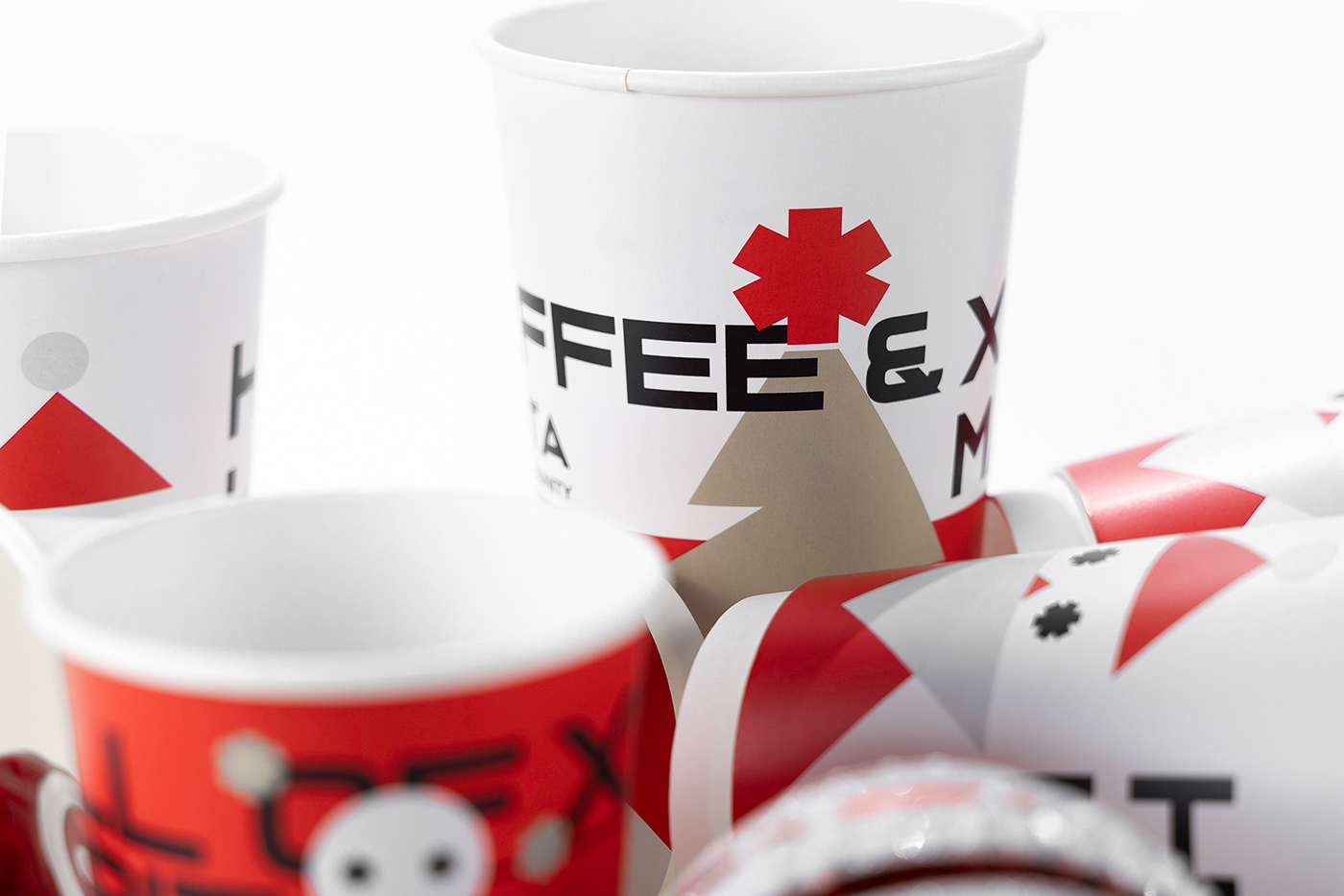 cups design graphicdesign ILLUSTRATION  Photography  Christmas hohoho santa SantaClaus xmas