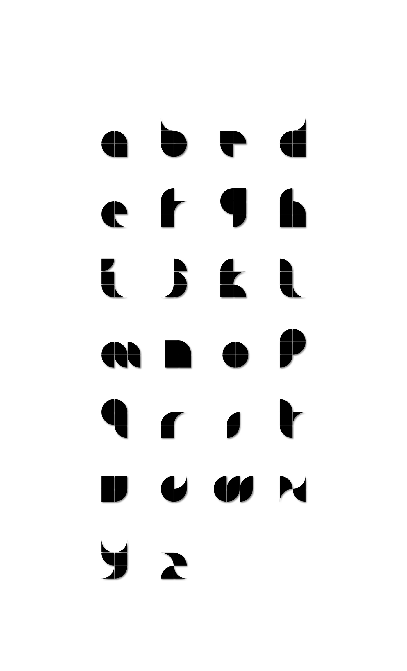 Typeface font graph creative design type experiment