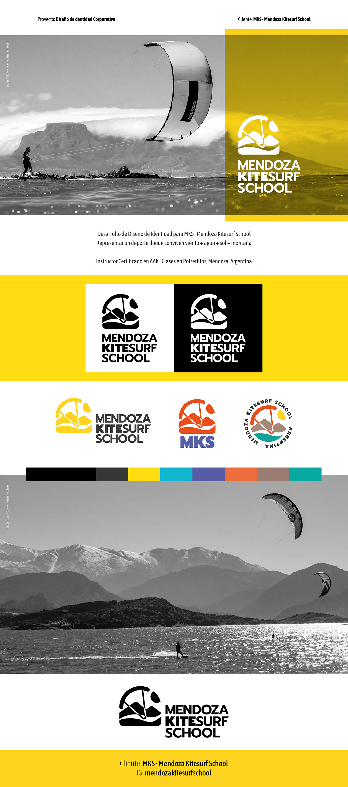 graphic design  brand identity typography   Brand Design sports Kitesurf visual identity design