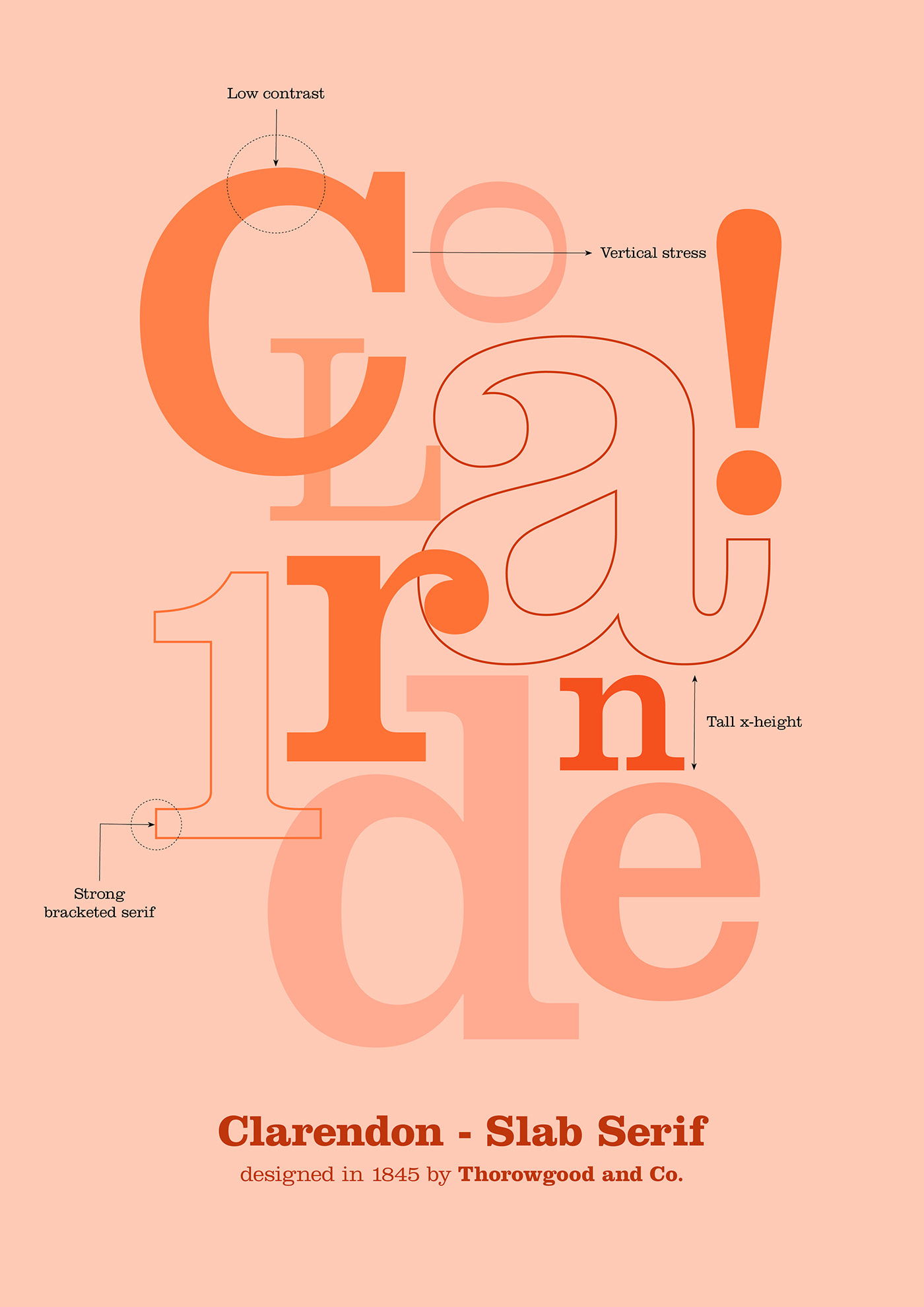 typography   poster font Baskerville Garamond Didot Clarendon helvetica minimal simple