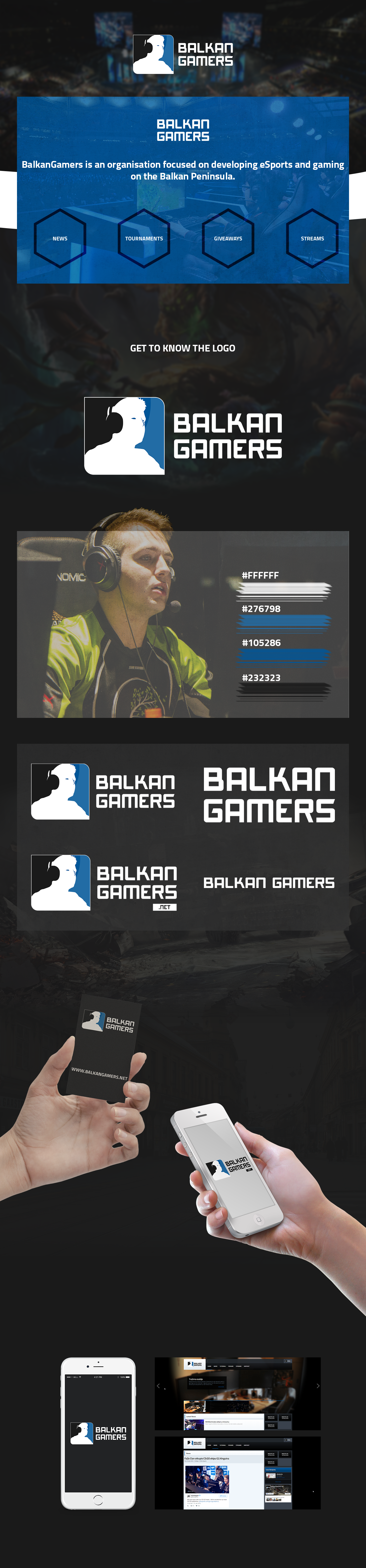 Logo Design Gaming esports BalkanGamers BalkanGamers.net ario