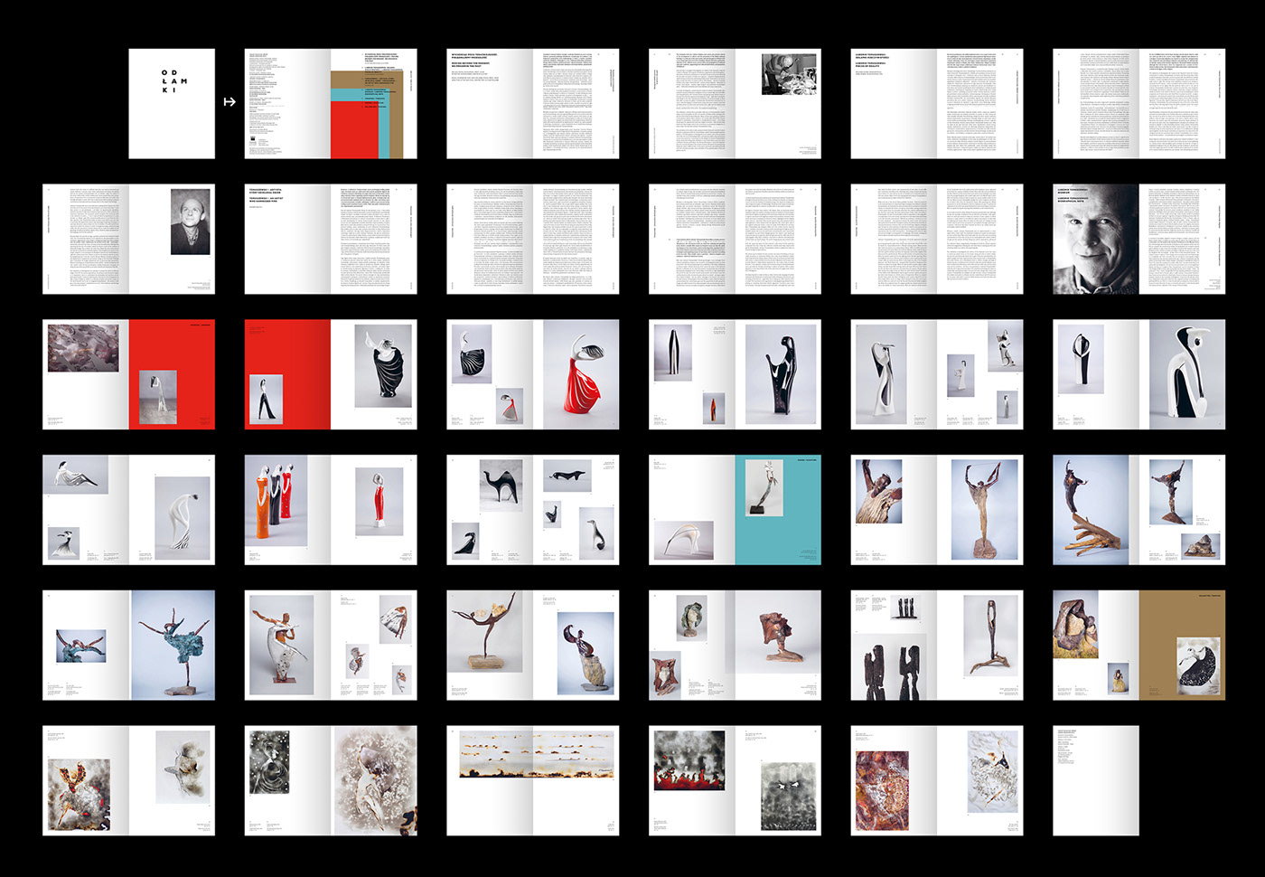 Catalogue Exhibition  katalog rzeźba sculpture wystawa identity poster stairs graphic design 