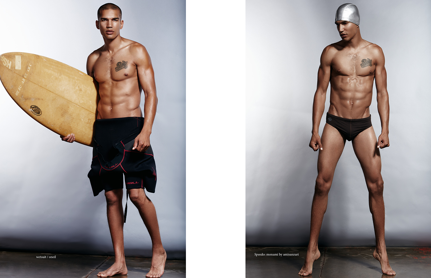 magazine publication etitorial retoucher beauty male sport Fashion  swimming man