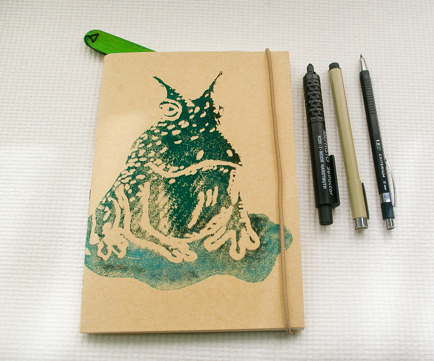 hand made porto frog notebook Ilustração animals ilustration cover
