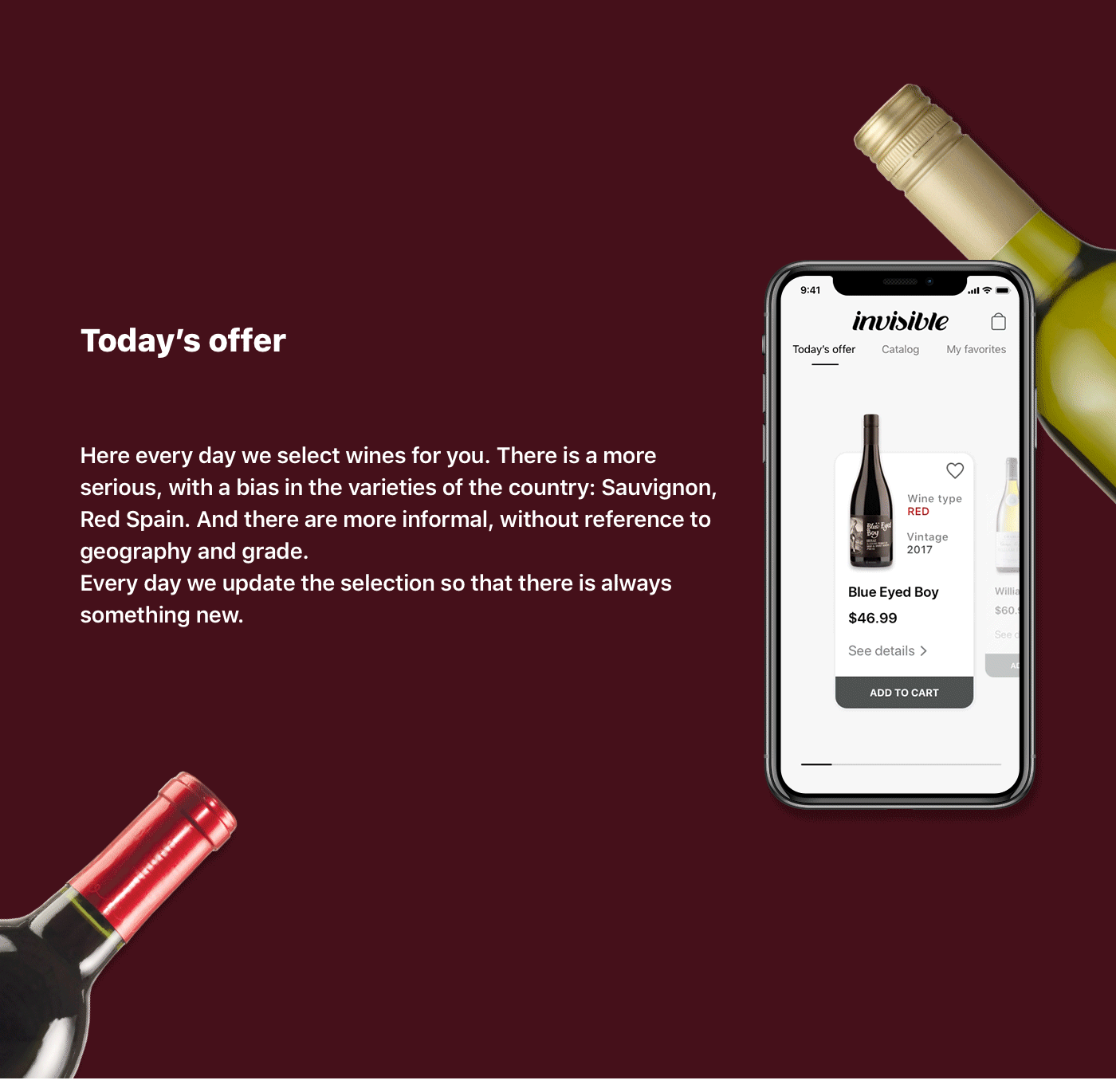 wine invisible app ux