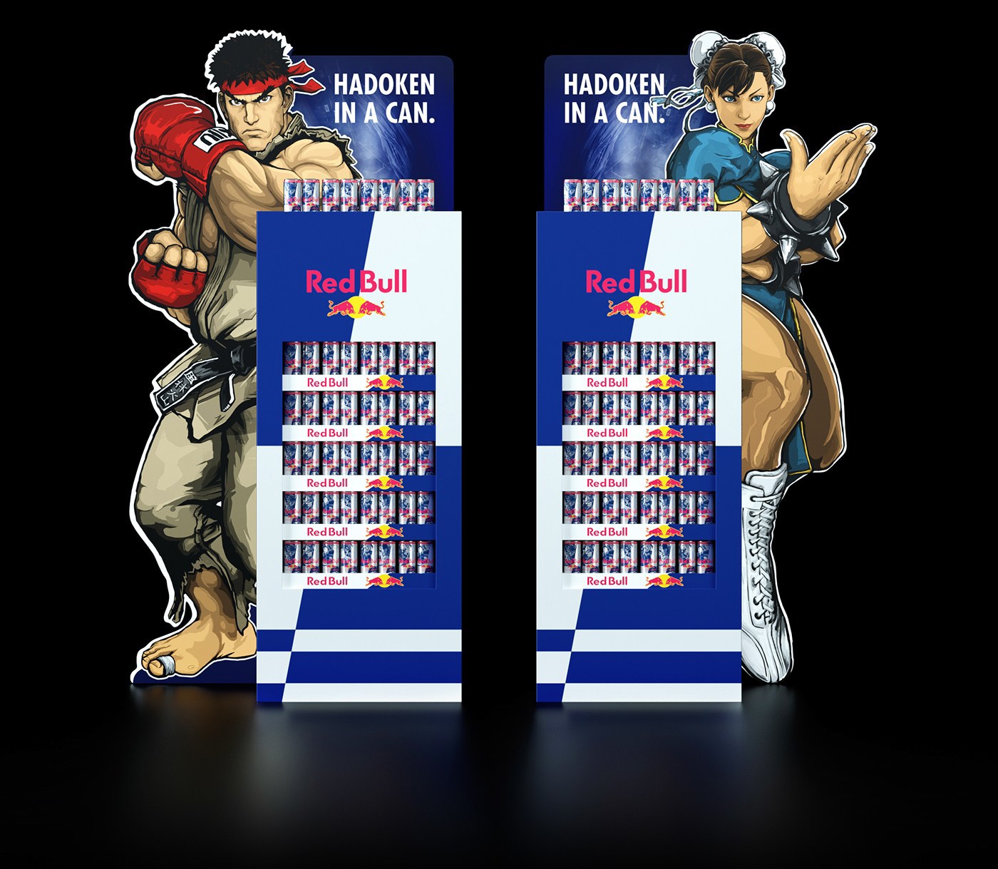 ilovedust Red Bull STREET FIGHTER characters energy drink ILLUSTRATION 