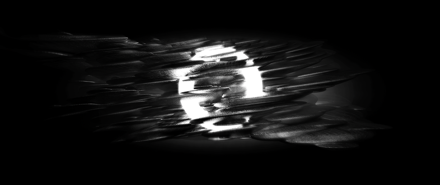 dark sci-fi blackandwhite 3D Render rendering 3dart abstract Landscape organic